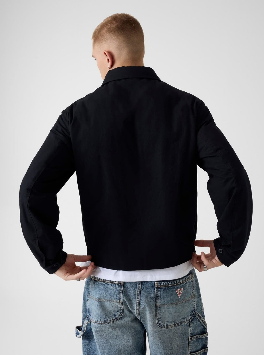 Guess Jeans Hysteric Glamour Zipped Jacket M6GLB0W2781 Back View
