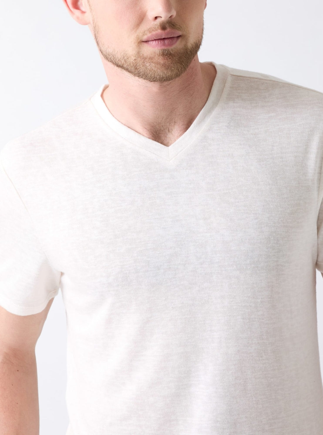 GUESS Mens White Highpoint Slub Jersey T-Shirt M6GP41K3219 Detail View