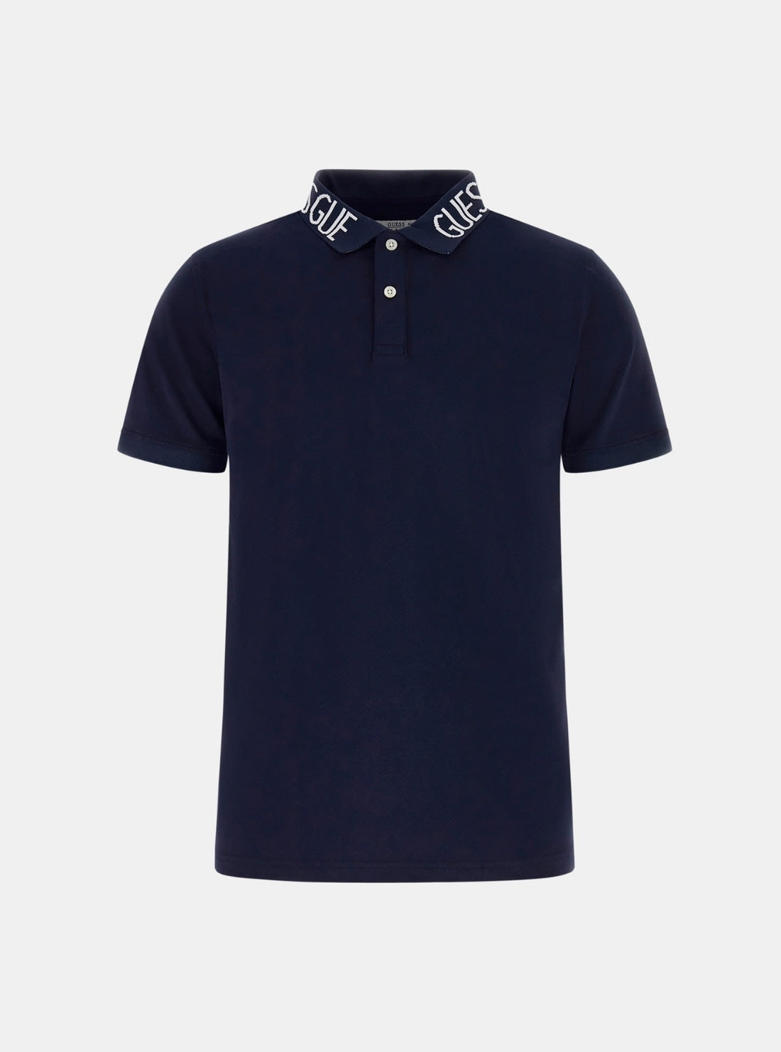 GUESS Mens Blue Nolan Polo Shirt M6GP66K3070 Flatlay