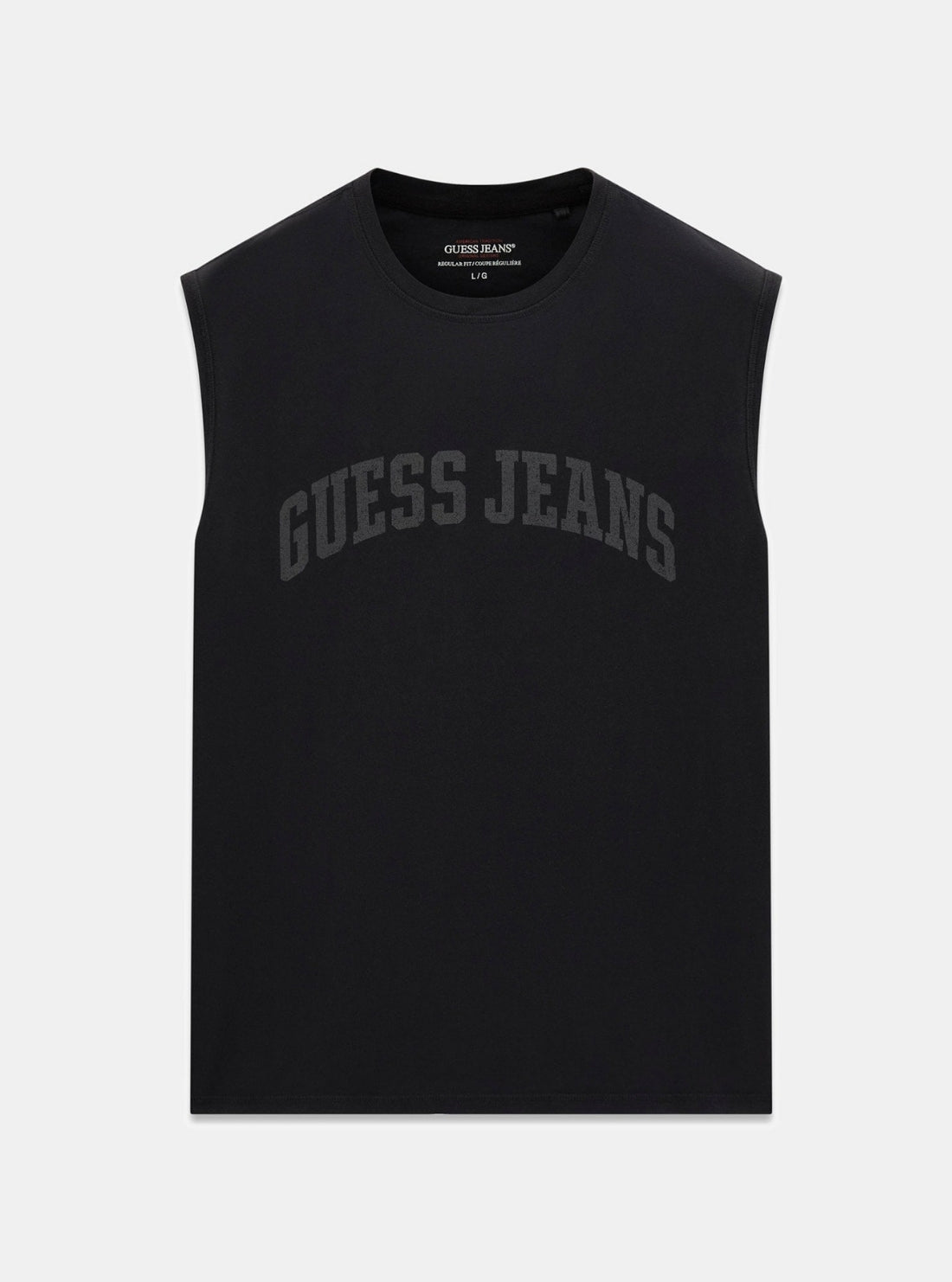 Guess Jeans Black Muscle Tee M6GPB2K8FQ4 Flatlay
