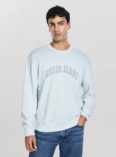 Guess Jeans Blue Logo Sweatshirt M6GQA6KCPR1 Front View