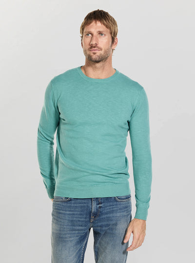 GUESS Mens Green Loyd Slub Sweater M6GR09Z0562 Front View