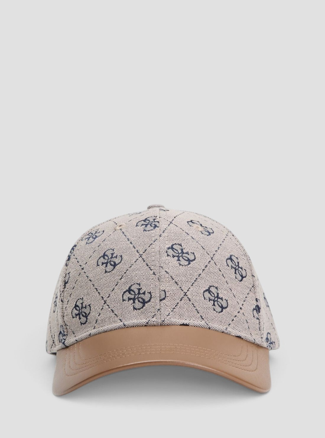 GUESS Accessories Brown 4G Jacquard Baseball Cap M6GZ09W2058 Front View