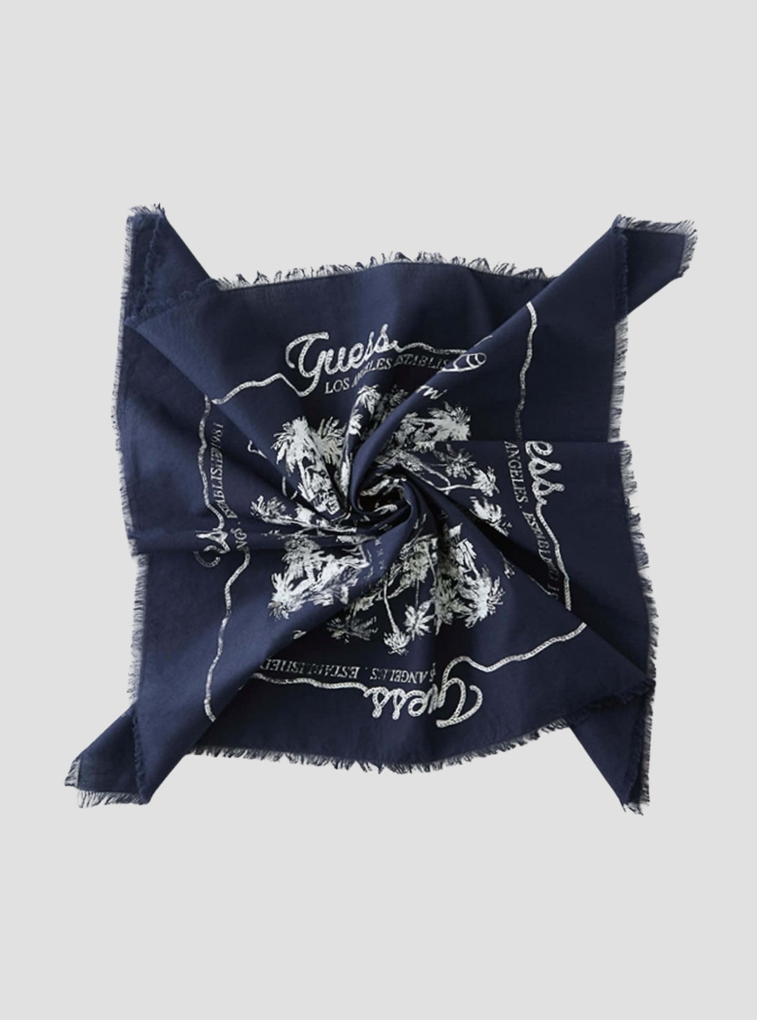 GUESS Accessories Blue Hyunjin Bandana M6GZ63W6942 Front View