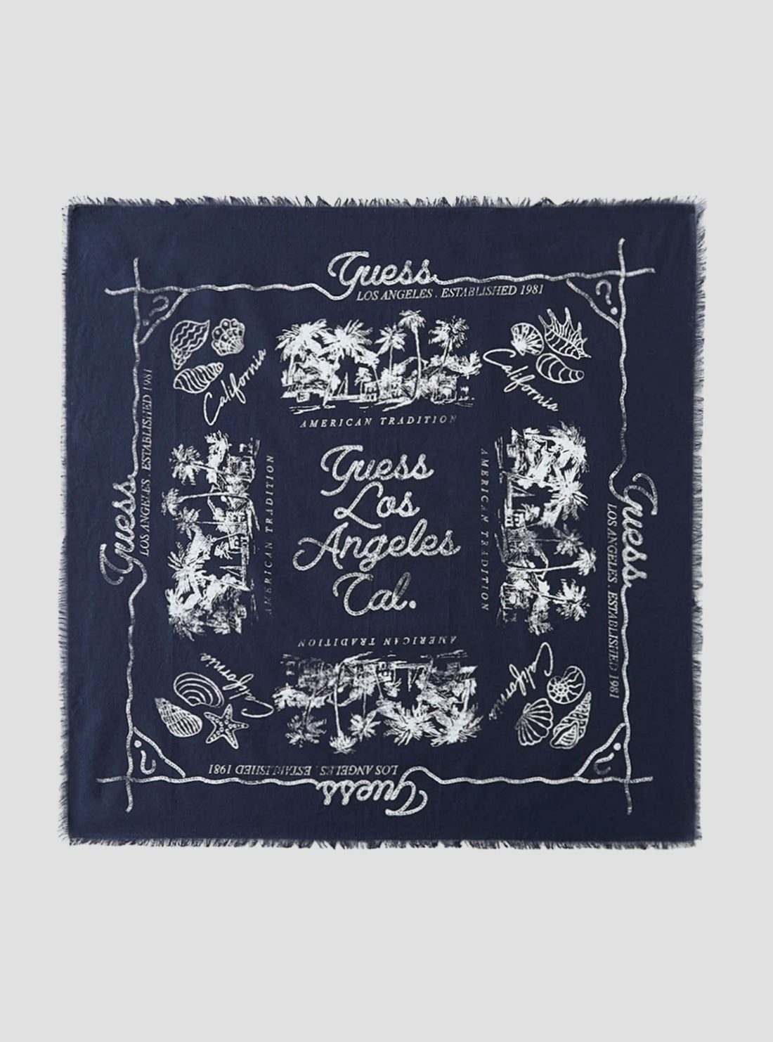 GUESS Accessories Blue Hyunjin Bandana M6GZ63W6942 Detail View