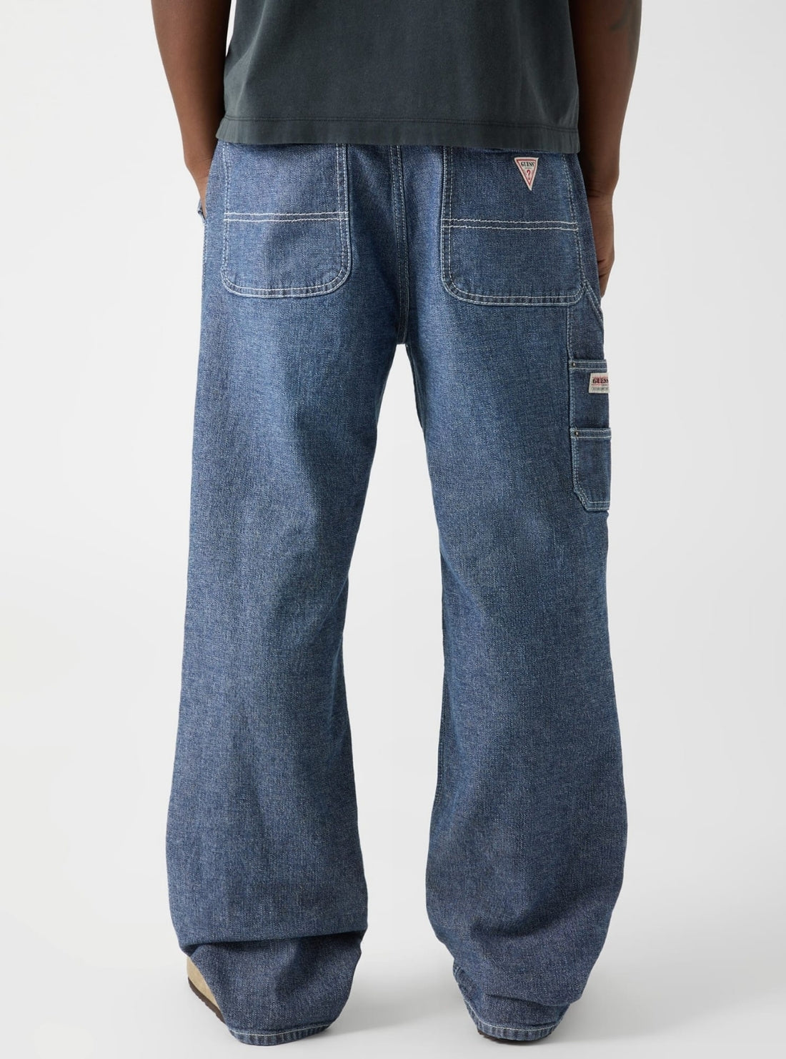 Guess Originals Panel Carpenter Detail Jeans M6RA0WD6681 Back View