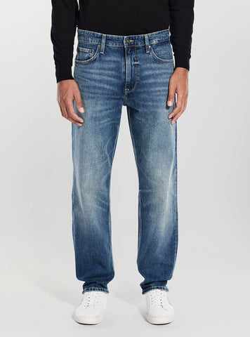 GUESS Mens Eco Mid-Rise Owen Jeans in Medium Wash M6RAT5D6430 Front View