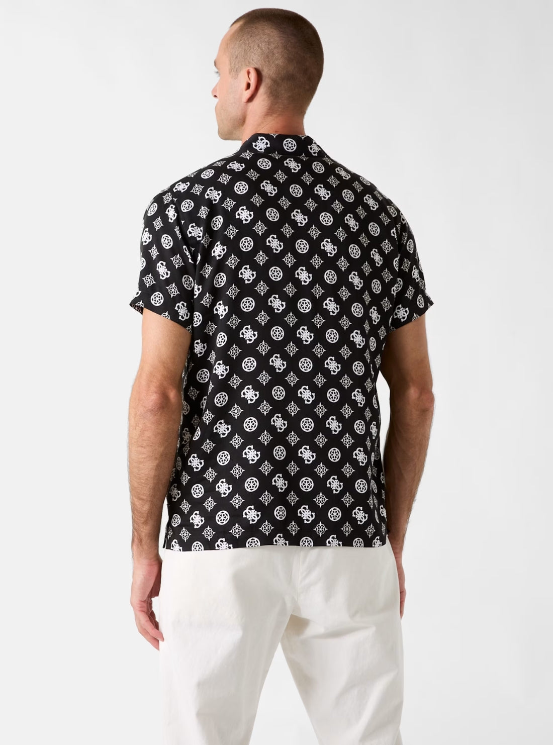 Black Wayco Peony Logo Shirt