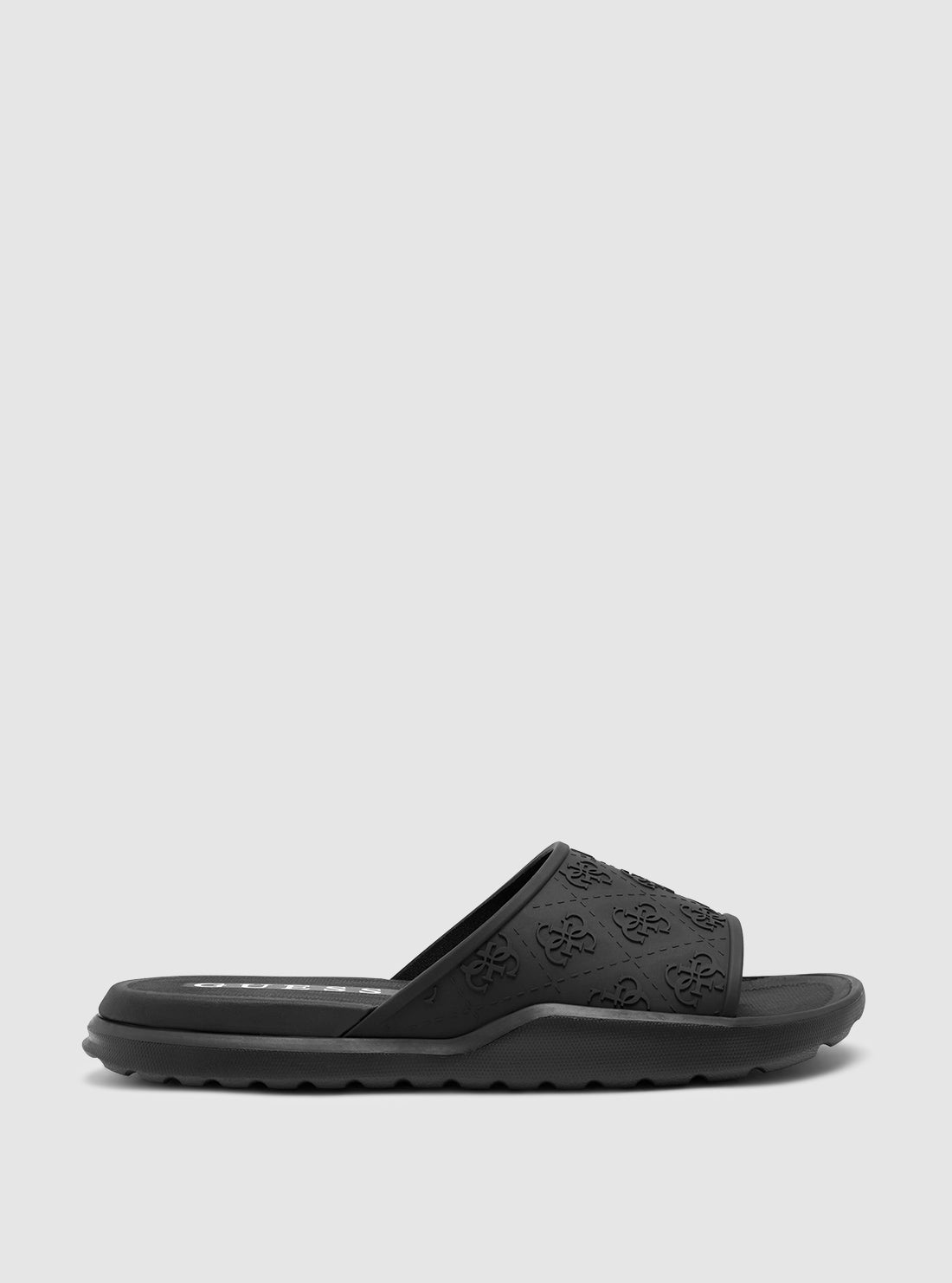 GUESS Mens Black Logo Magaria Slides MAGARIA Side View