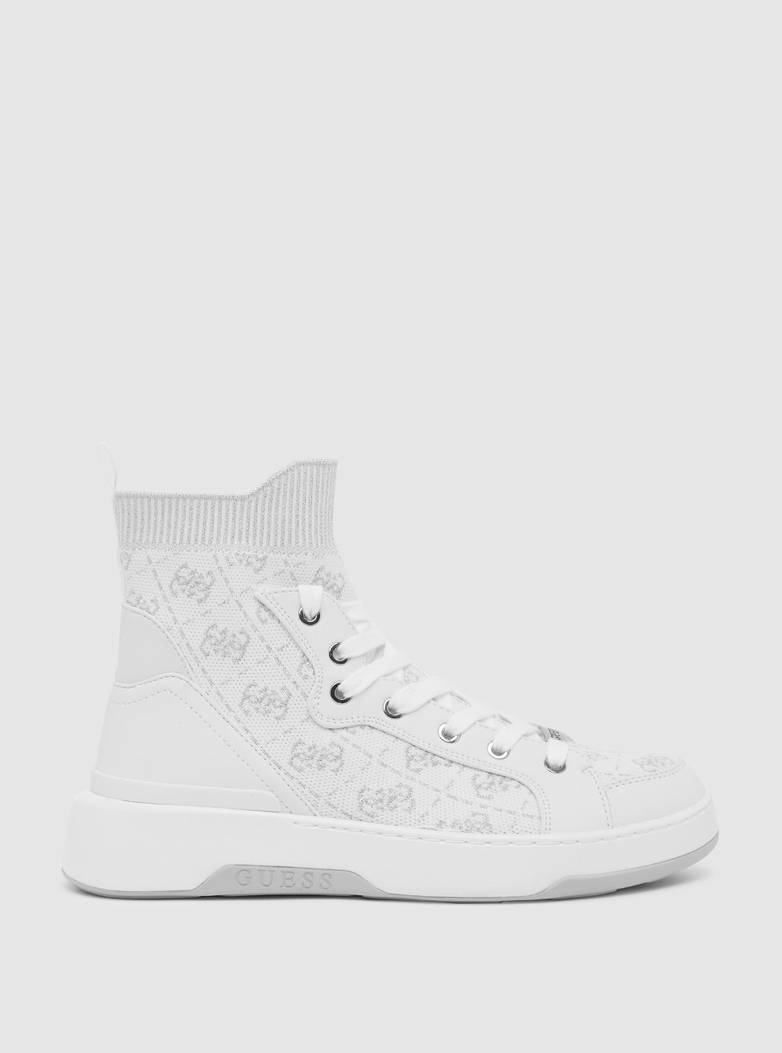 White Mannen High Top Sneakers