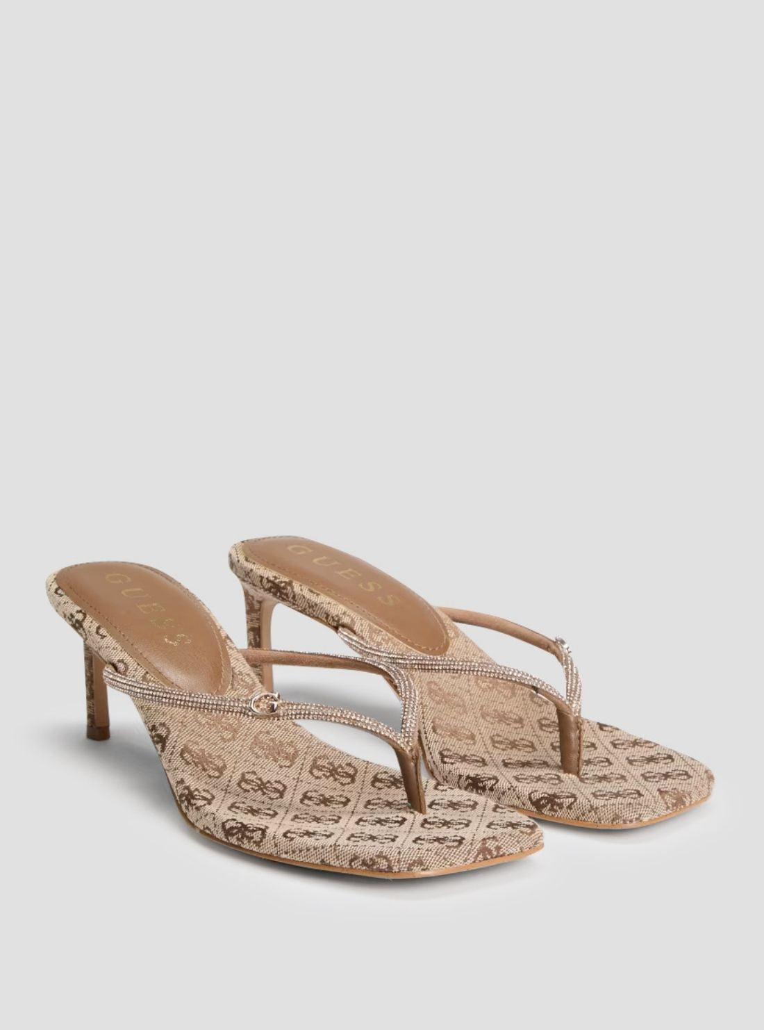 Gold Logo Mayan Heeled Sandals