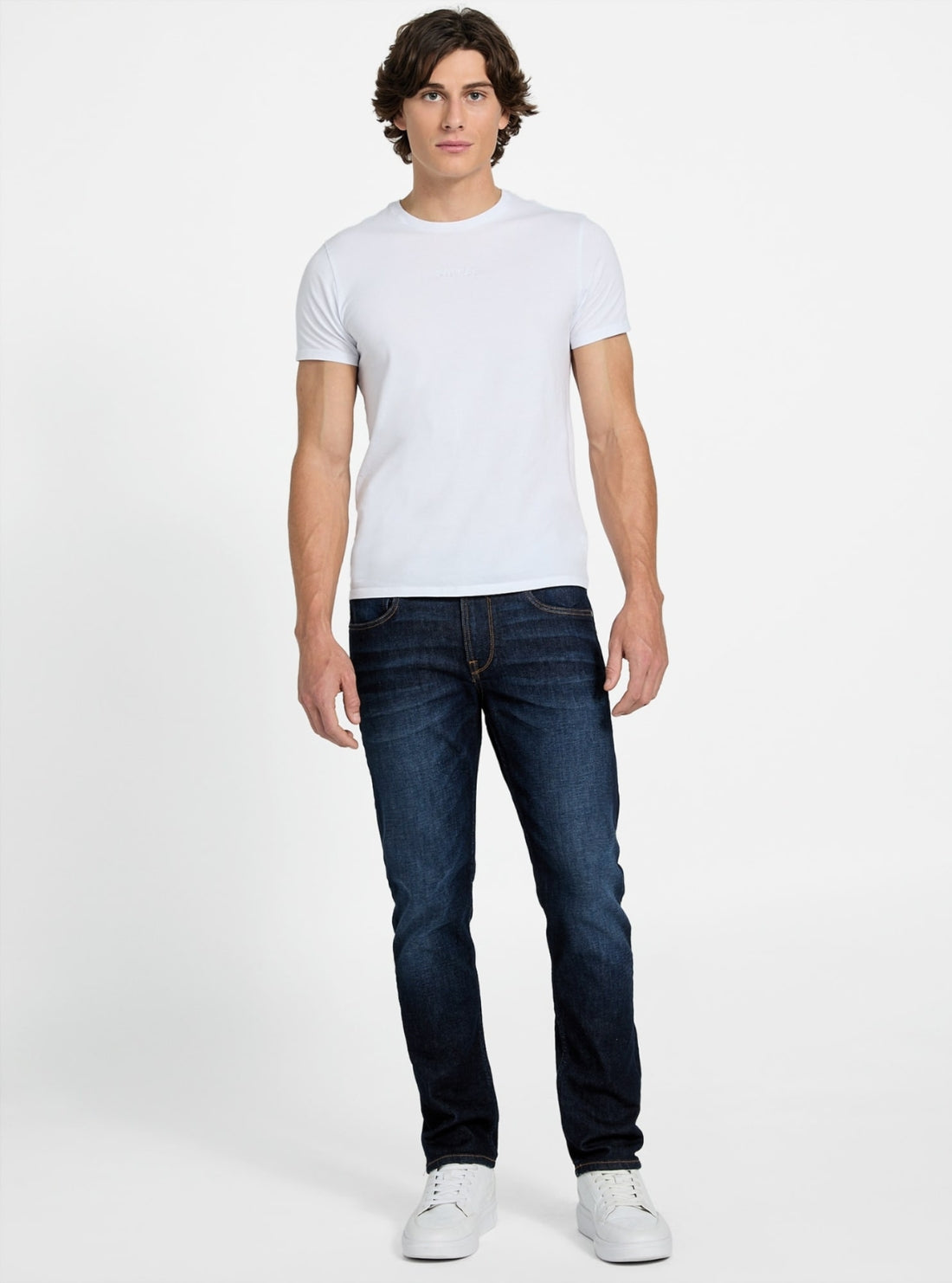 Eco Finnley Slim-Fit Tapered Jeans in Indigo Wash MBRAS2D0910 Full View