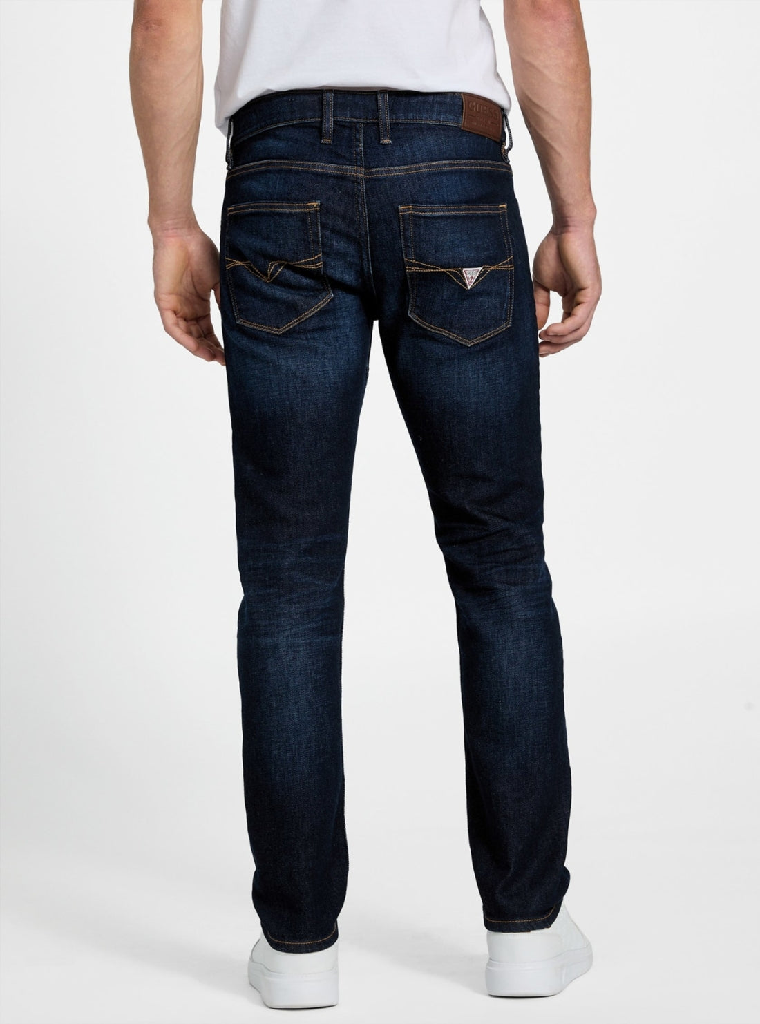 Eco Finnley Slim-Fit Tapered Jeans in Indigo Wash MBRAS2D0910 Back View