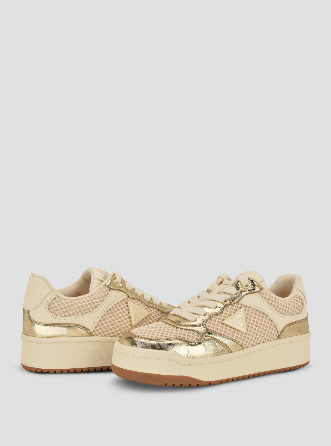 GUESS Footwear Gold Miram Sneakers MIRAM14 Front Side View