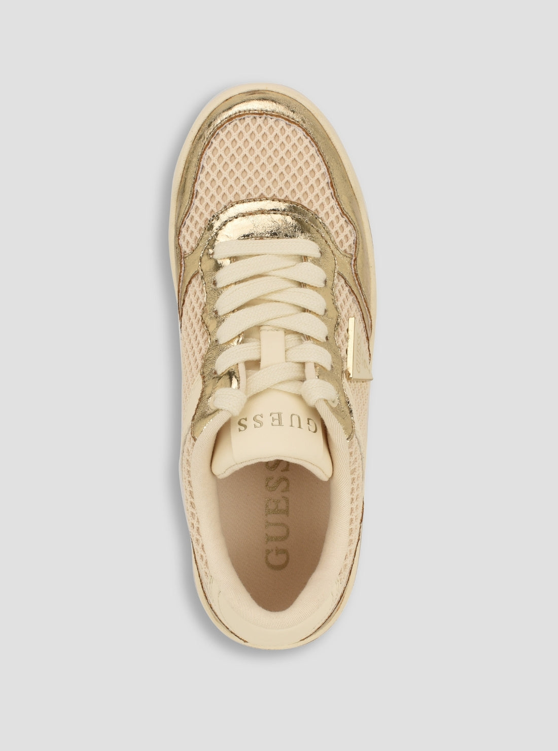 GUESS Footwear Gold Miram Sneakers MIRAM14 Top View