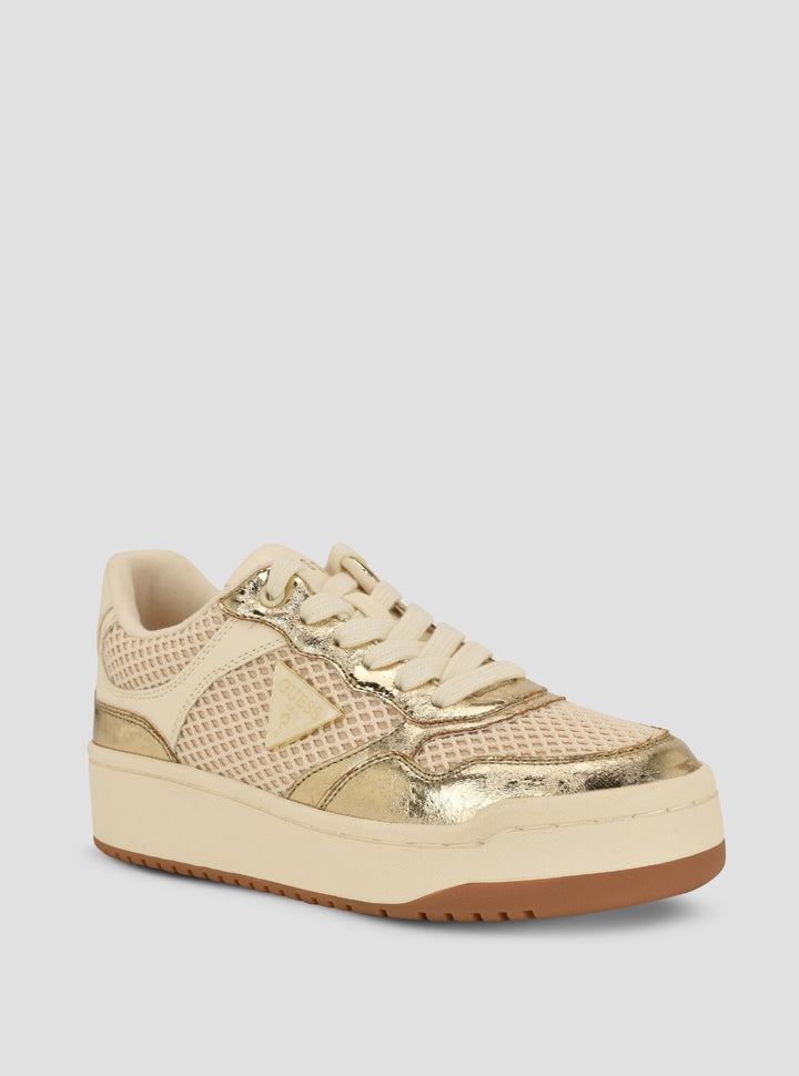 GUESS Footwear Gold Miram Sneakers MIRAM14 Side View