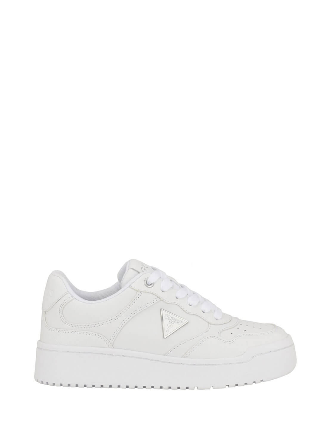 White Miram Sneakers | GUESS Women's Shoes | side view
