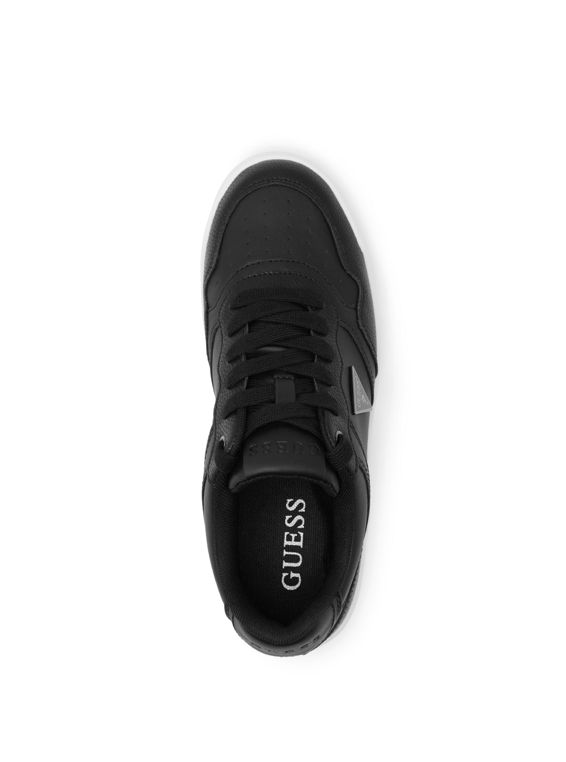 guess womens Black Miram Low-Top Sneakers front upper view