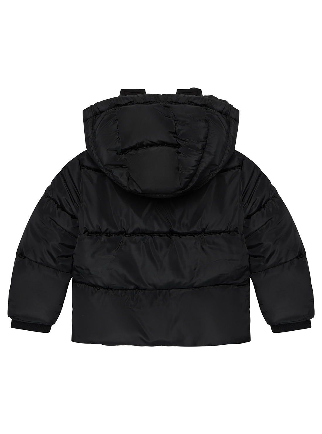 Black Hooded Padded Jacket (2-7)