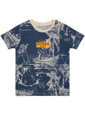 GUESS Navy Short Sleeve T-Shirt (2-7) front view