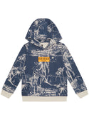 GUESS Navy Hooded Long Sleeve Jumper (2-7) front view