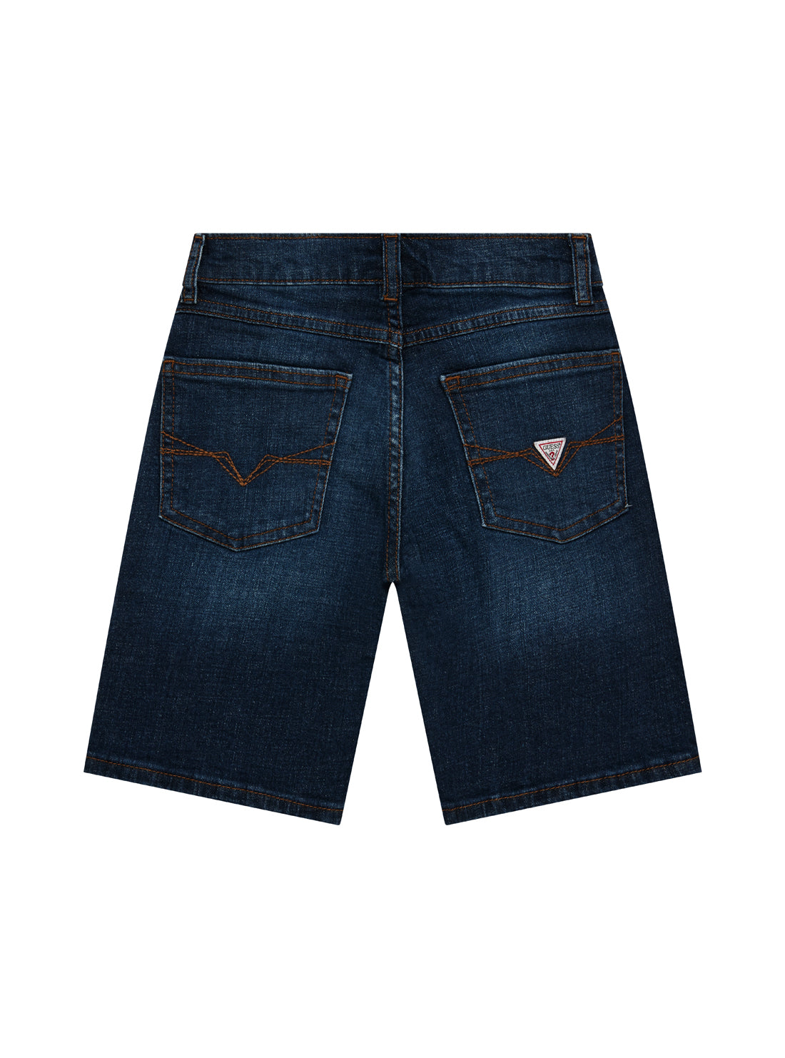 GUESS Kids Blue Stretch Denim Shorts (2-7) N4RD12D52Z0 Back Vew