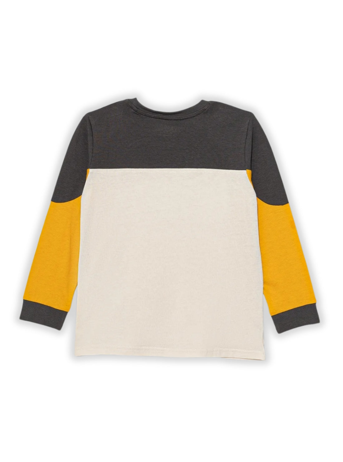 GUESS Kids Grey and Yellow Combo T-Shirt (2-7) N5BI12I3Z14 Back View