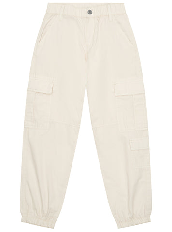 GUESS Kids Beige Poplin Parachute Pants (2–7) N5GB04WGBT1 Front View