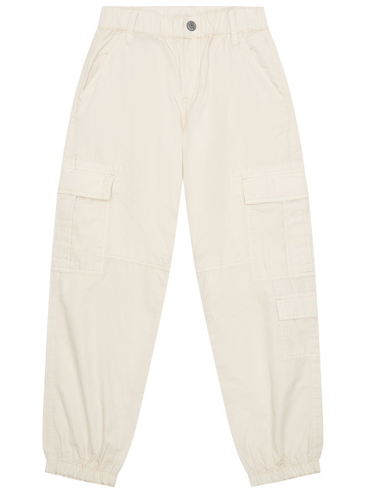 GUESS Kids Beige Poplin Parachute Pants (2–7) N5GB04WGBT1 Front View