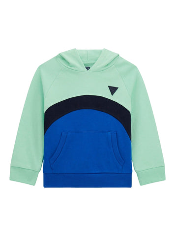 GUESS Kids Eco Multi Hooded Long Sleeve Top (2-7) N5GQ02KA6R4 Front View