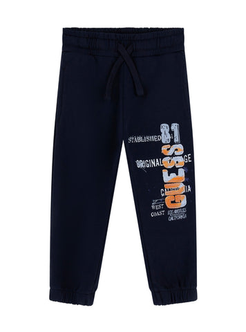 GUESS Kids Blue Printed Graphic Active Pants (2-7) N5GQ11KA6R4 Front View