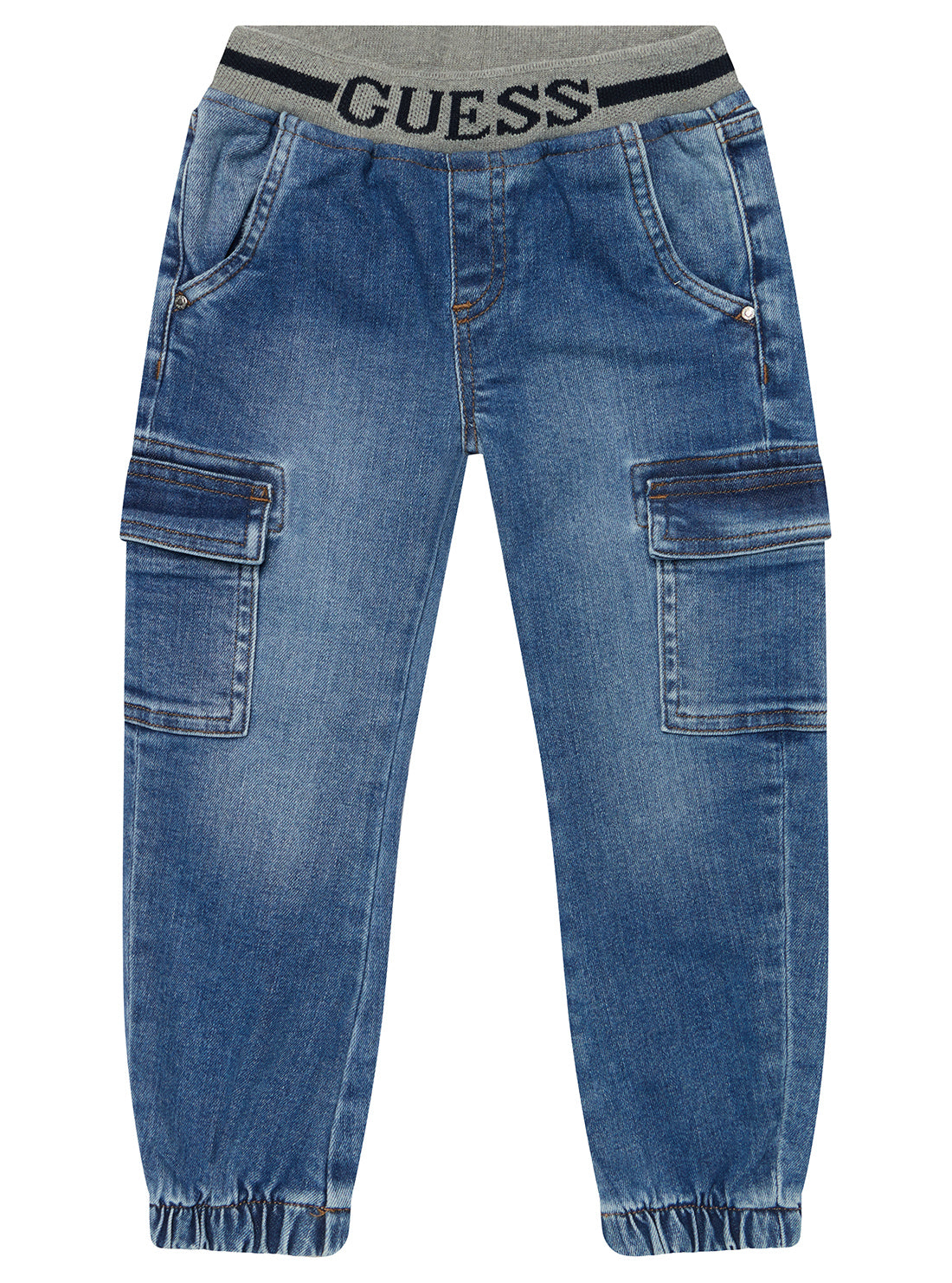 Blue Denim Pull On Pants (2-7)