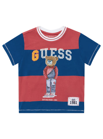 Blue and Red Short Sleeve T-Shirt (2-7)