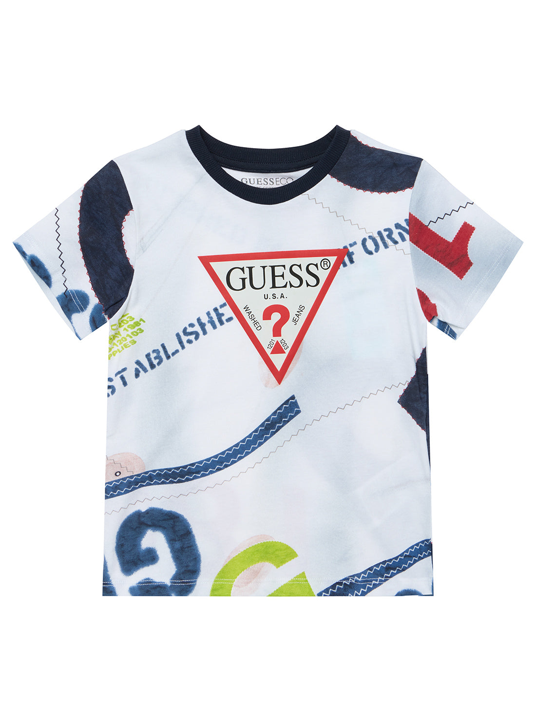 White Graphic Short Sleeve T-Shirt (2-7)