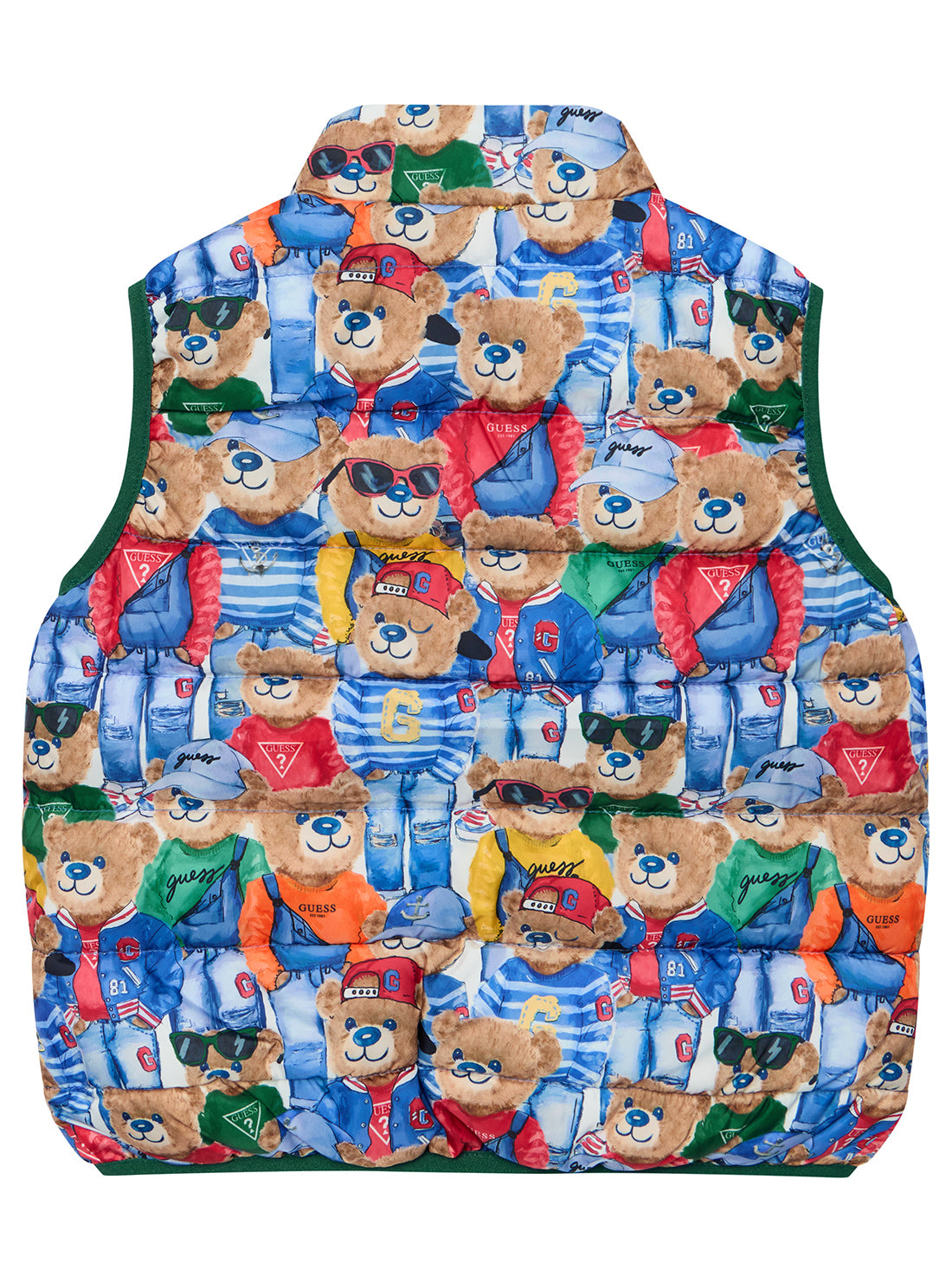 Green Reversible Padded Vest (2-7)