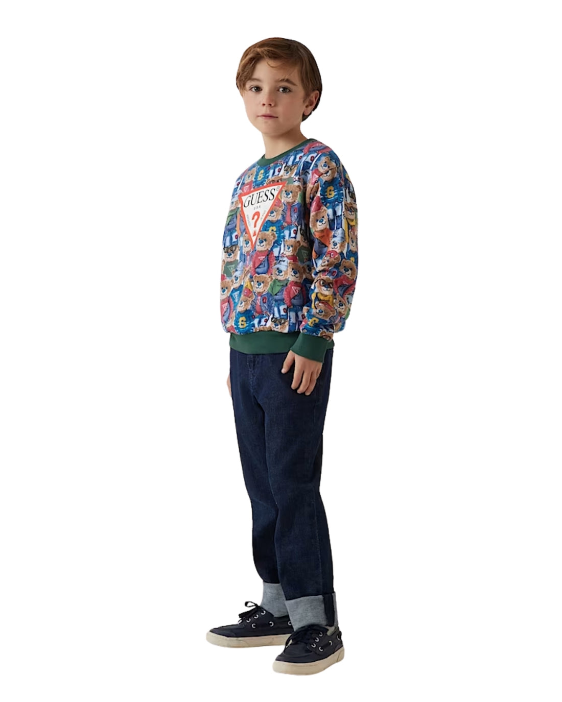 Teddy Bear Logo Long Sleeve Active Top (2-7)