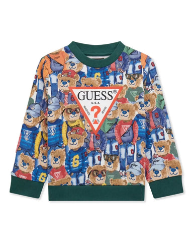 Teddy Bear Logo Long Sleeve Active Top (2-7)