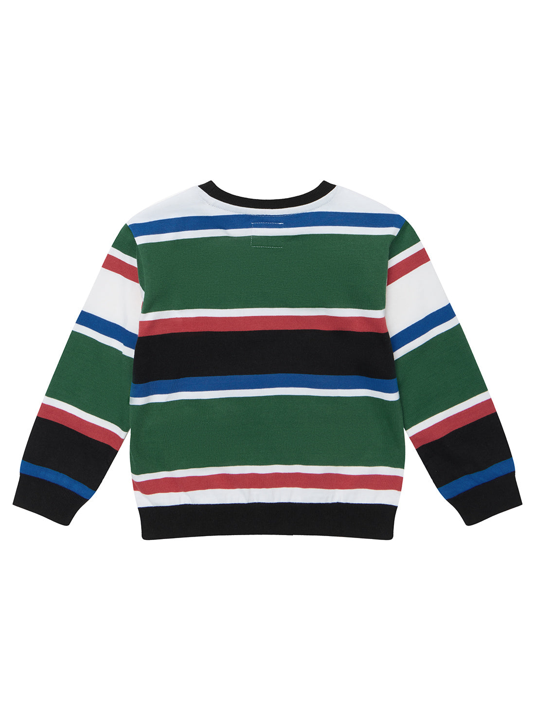 Green Striped Long Sleeve Active Top (2-6)