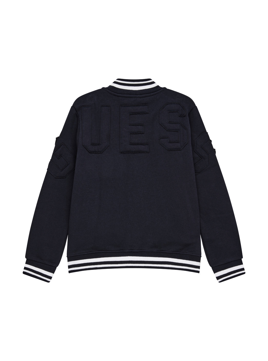 GUESS Kids Eco Blue Bomber Active Top (2-7) N5YQ10K0160 Back View