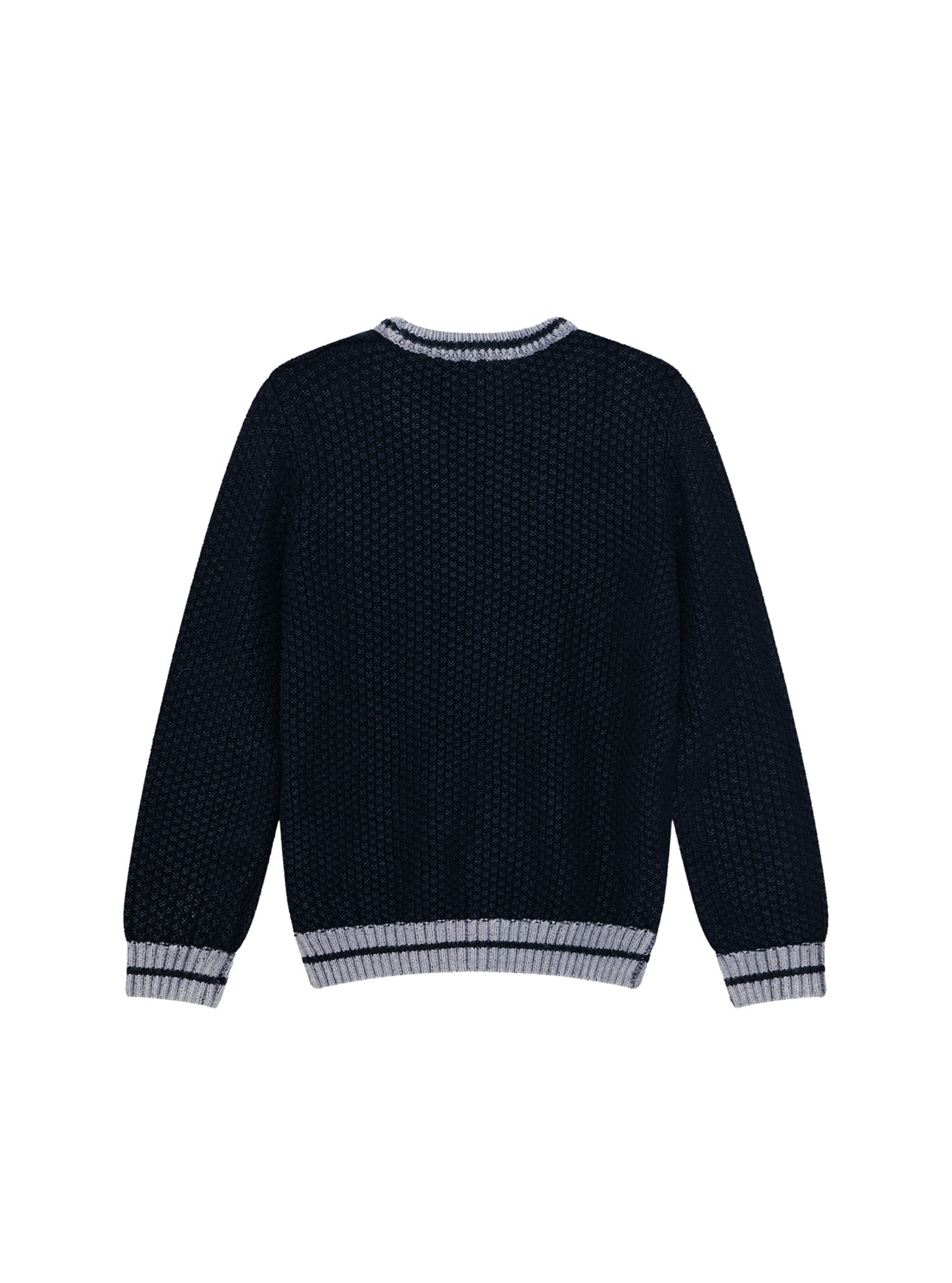 GUESS Kids Blue Long Sleeve Knitted Cardigan (2-7) N5YR04Z3FE0 Back View