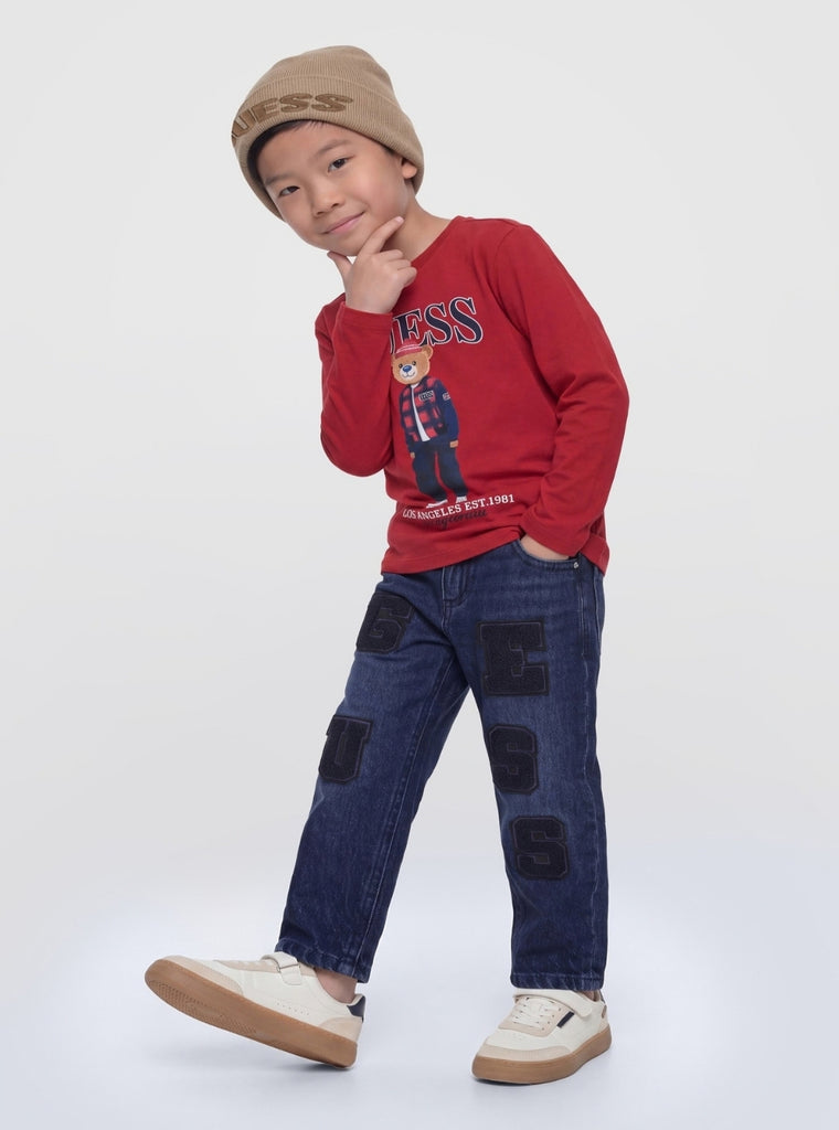 Darker Wash Balloon Jeans (2-7) | GUESS