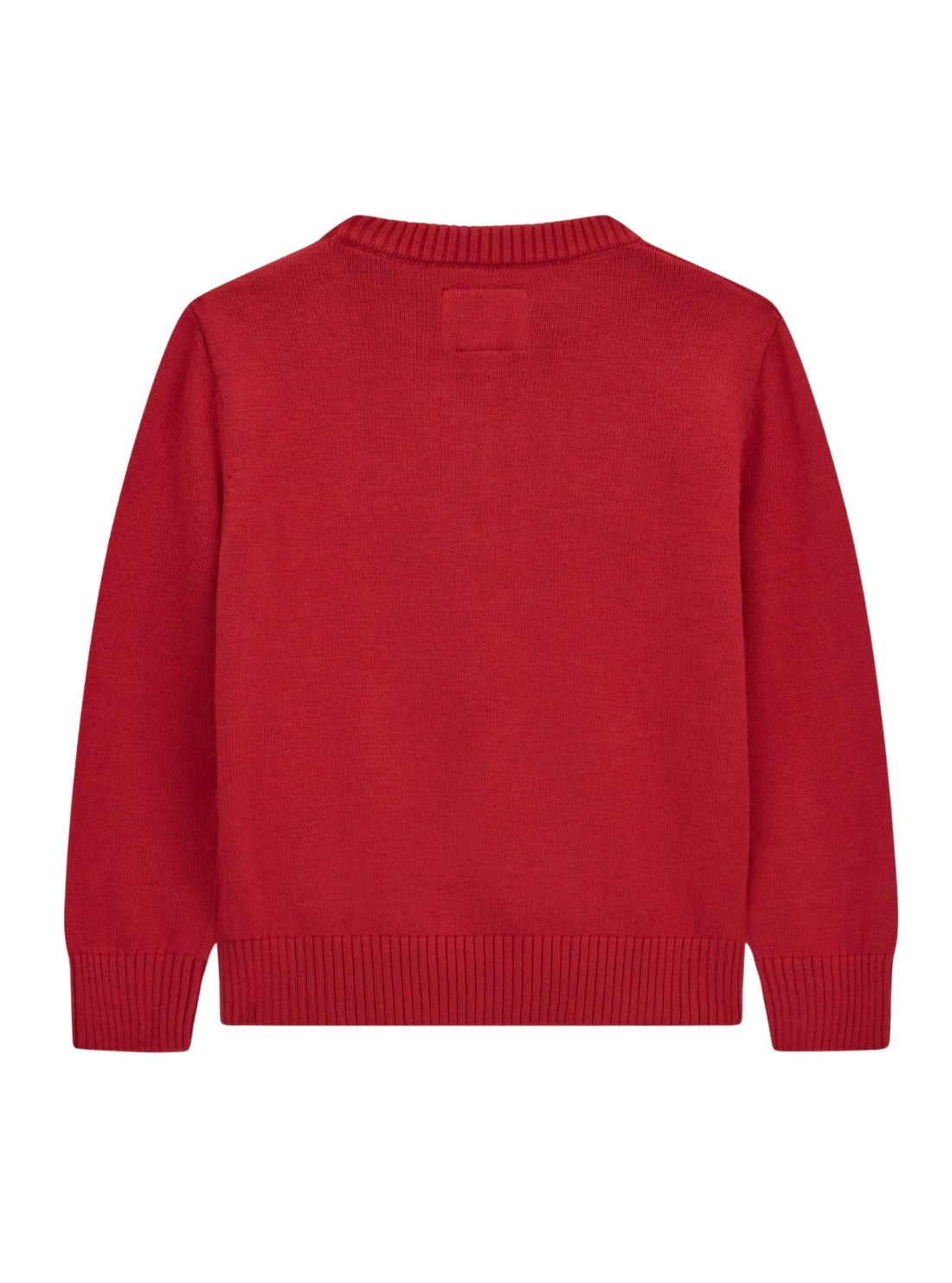 GUESS Kids Red Teddy Bear Sweater (2-7) N6BR03Z1393 Back View