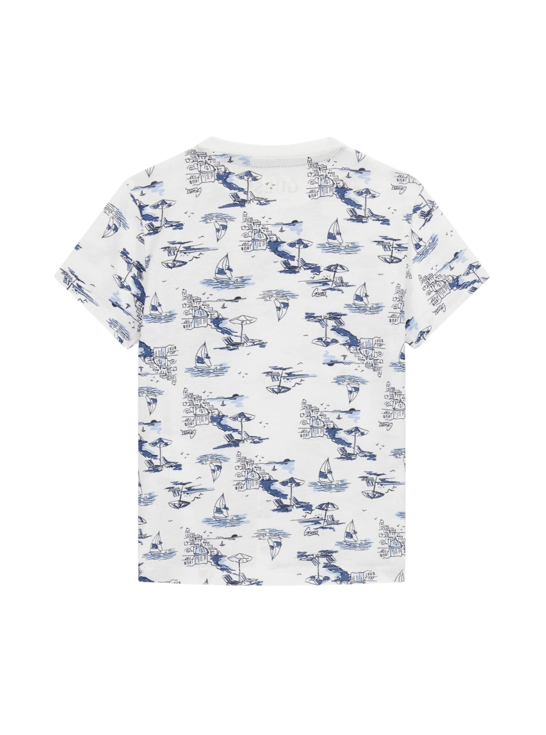 GUESS Kids  Blue City Print T-Shirt (2-7) N6GI03K8HM4 Back View