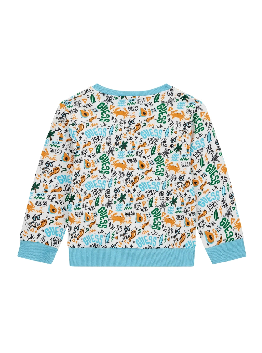 GUESS Kids Summertime Field Print Active Top (2-7) N6GQ00KA6R4 Back View