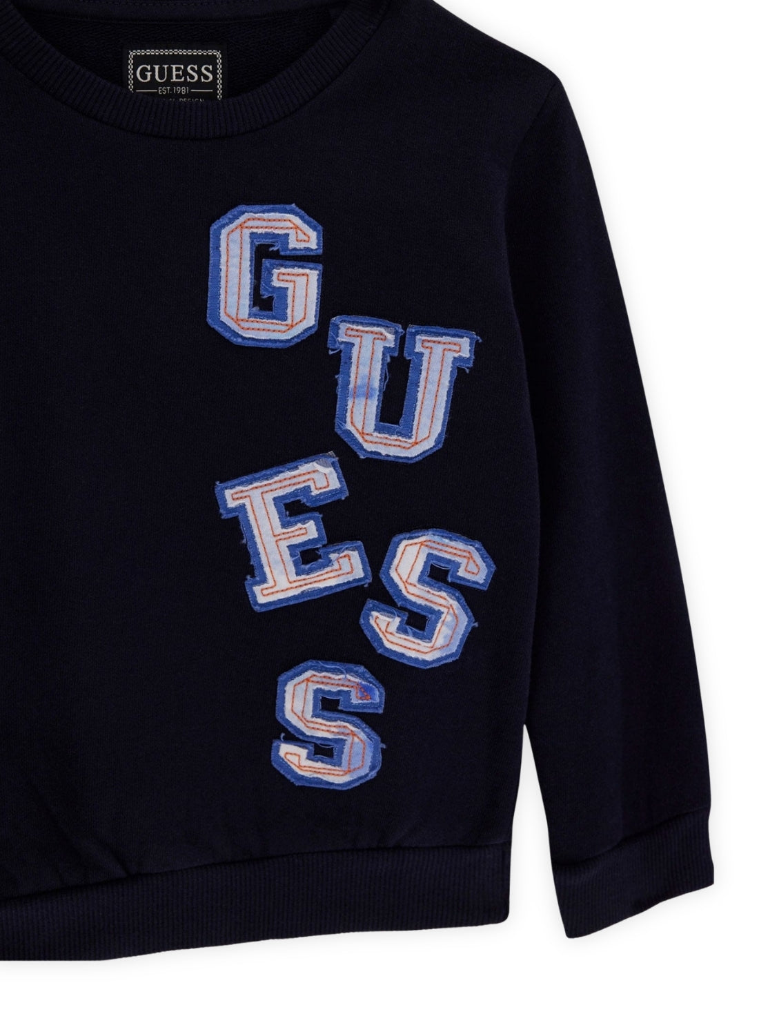 GUESS Kids Blue Patch Long Sleeve Active Top (2-7) L6GI02K8HM4 Detail View