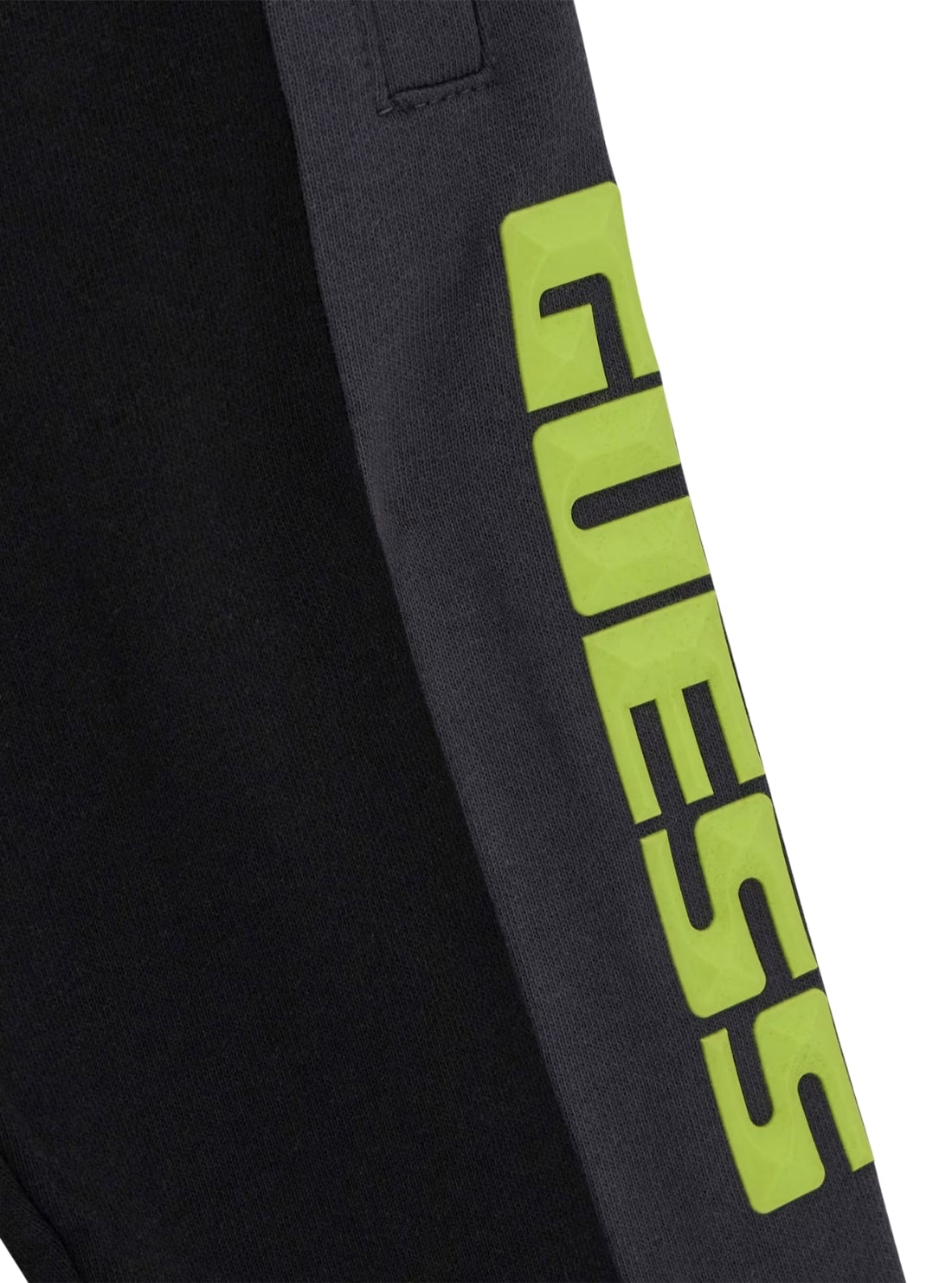 GUESS Kids Black French Terry Regular Pants (2–7) N6RB01KA6R4 Detail View