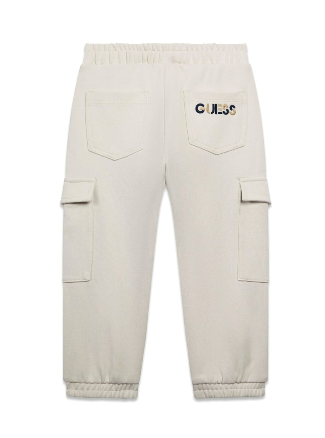 GUESS Kids Beige Scuba Relaxed Cargo Pants (2-7) N6RB06KCCH0 Back View