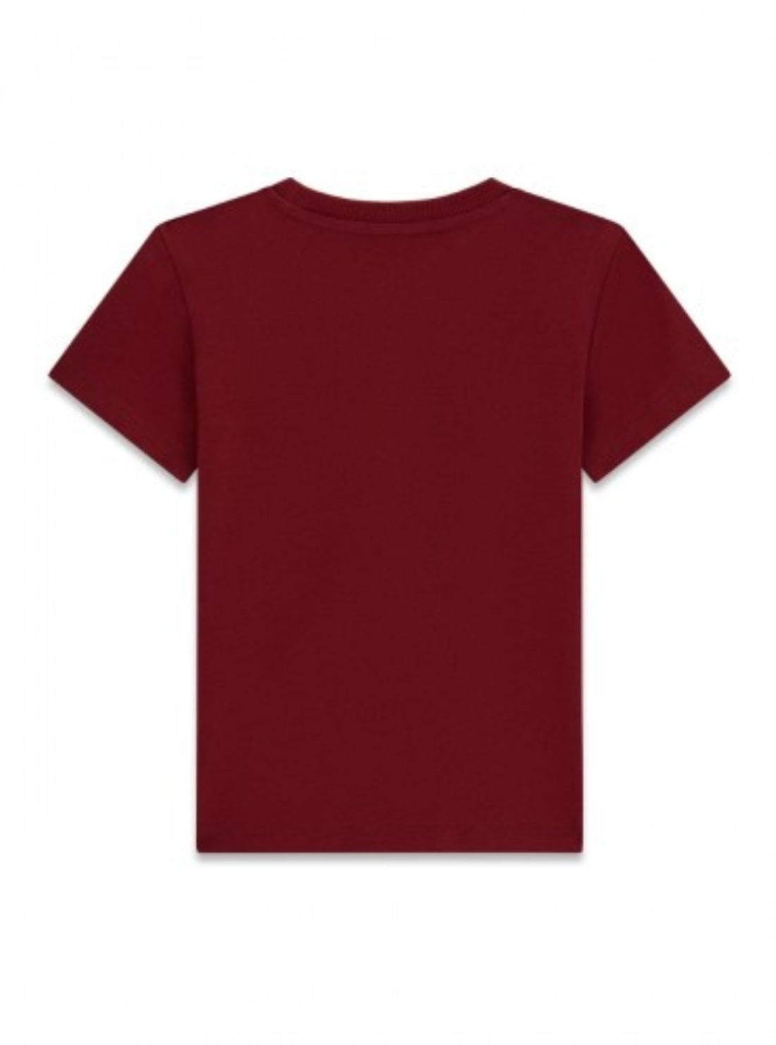 GUESS Kids Red Short Sleeve Logo T-Shirt (2-7) N6RI11K8HM4 Back View