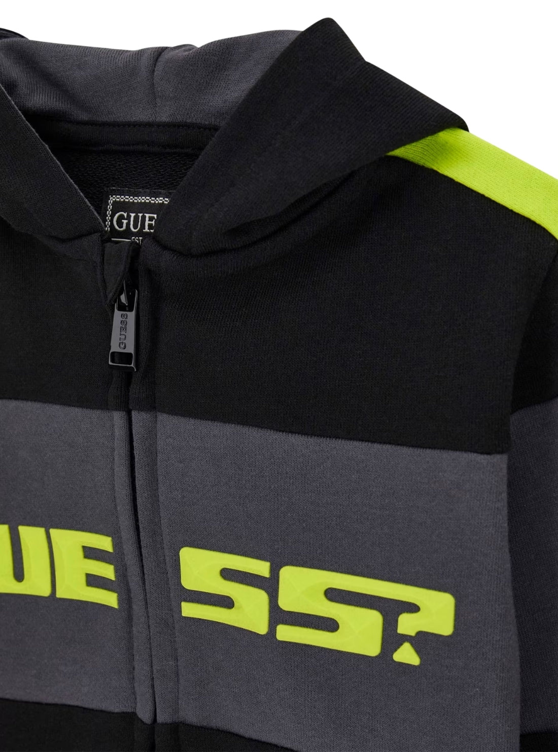 GUESS Kids Black Hooded Active Top (2-7) N6RQ02KA6R4 Detail View