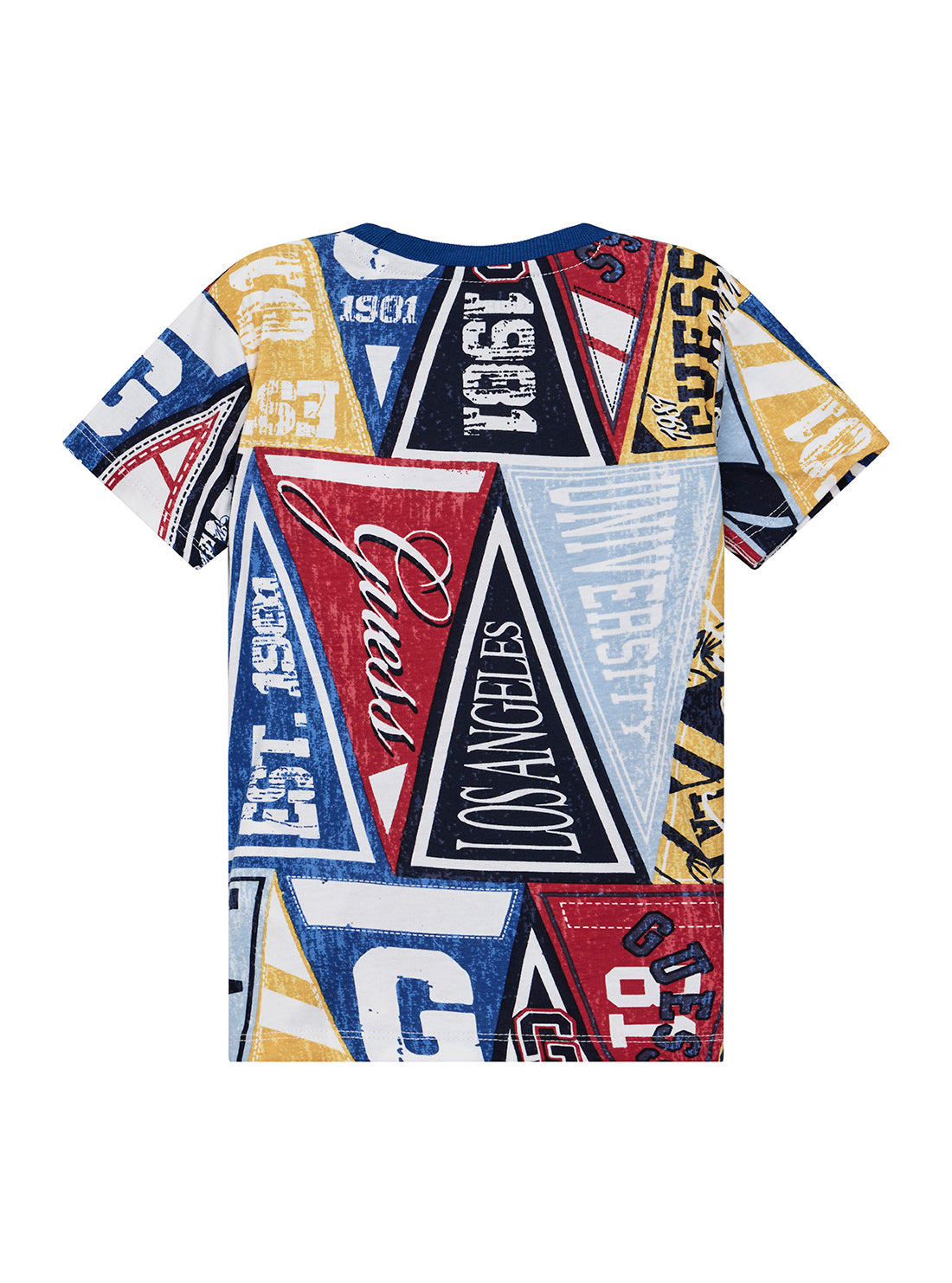 GUESS Kids Multi College Graphic T-Shirt (2-7) N6YI21K3876 Back View